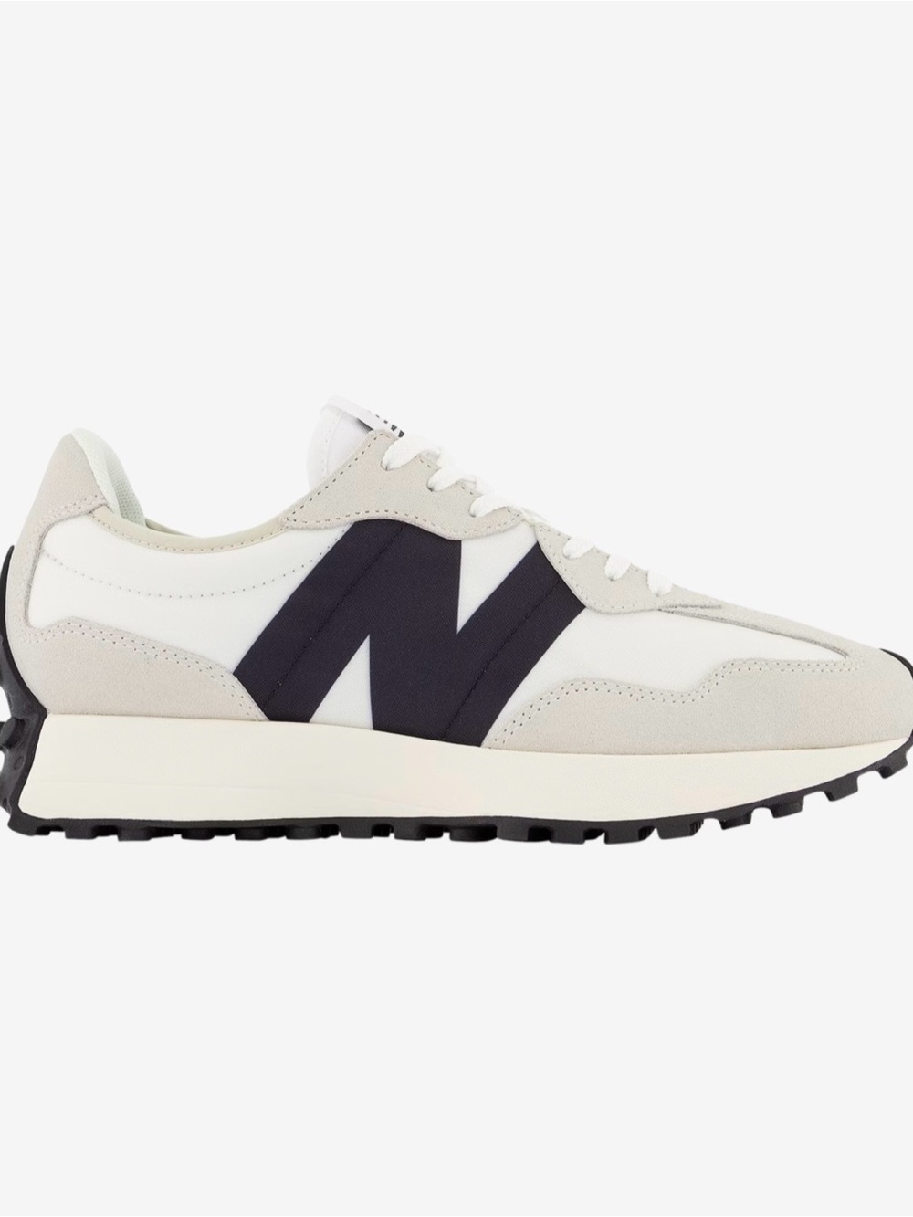 New Balance Women’s White and Black Retro Runner Sneaker